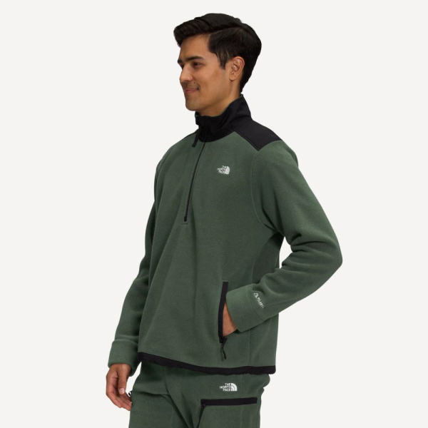 Куртка флисовая Alpine Polartec 200 1/4 Zip (Мужской; M; thyme/black)